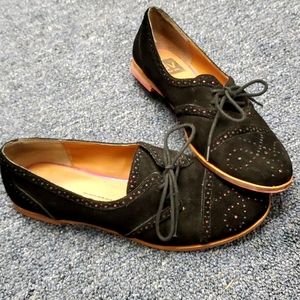 DV Dolce Vita pink sole suede oxfords